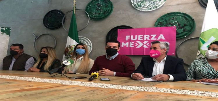 Partido Verde Ecologista anuncia la integración de 12 legisladores del Partido Fuerza por México.