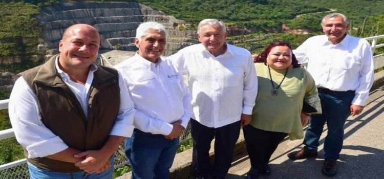 AMLO y Alfaro supervisan construcción de la presa El Zapotillo, en Jalisco