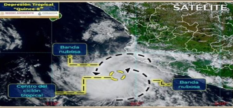 Tormenta tropical Quince-E se forma frente a Colima y Jalisco