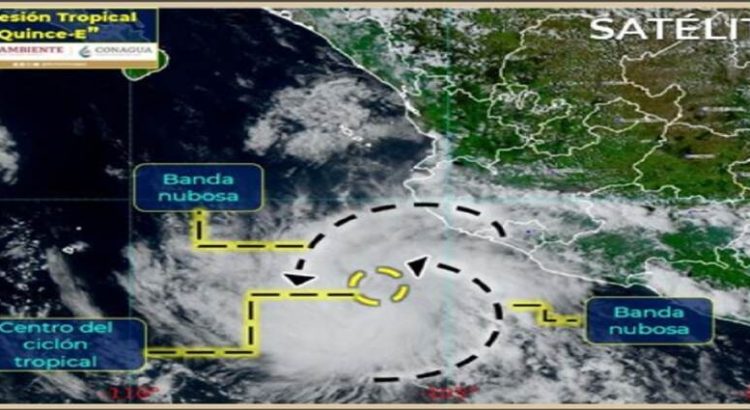 Tormenta tropical Quince-E se forma frente a Colima y Jalisco