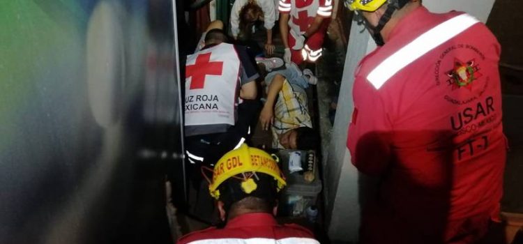 Desplome de ascensor en Guadalajara dejó tres personas lesionadas