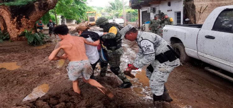 Tras el huracán Roslyn aplican plan DN-III-E y GN-A en Colima, Nayarit y Jalisco