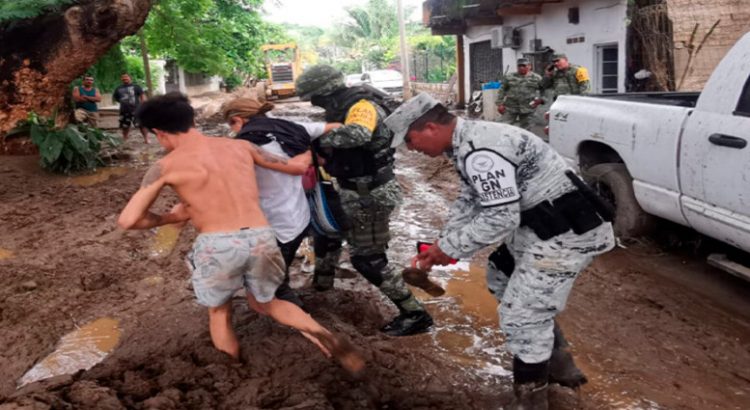 Tras el huracán Roslyn aplican plan DN-III-E y GN-A en Colima, Nayarit y Jalisco