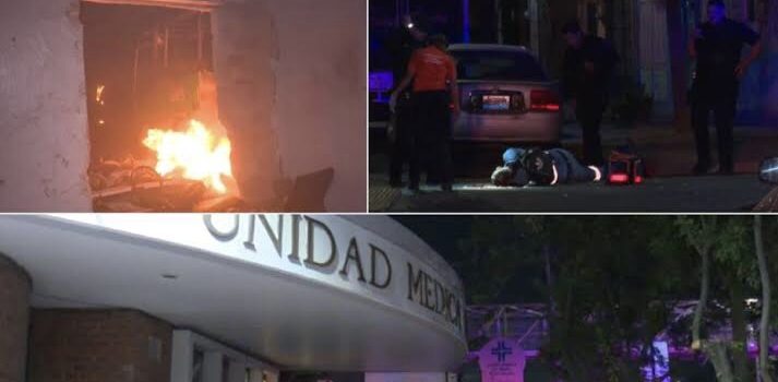 Se incendia una pensión de camiones en Guadalajara
