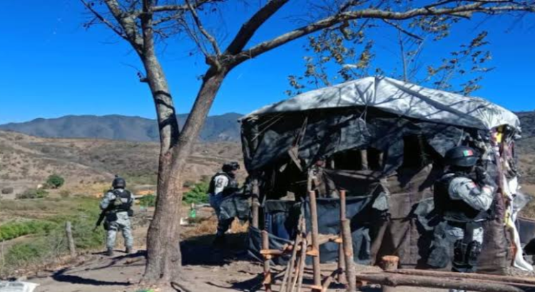 En Jalisco, Guardia Nacional localiza campamento con armamento bélico y drogas