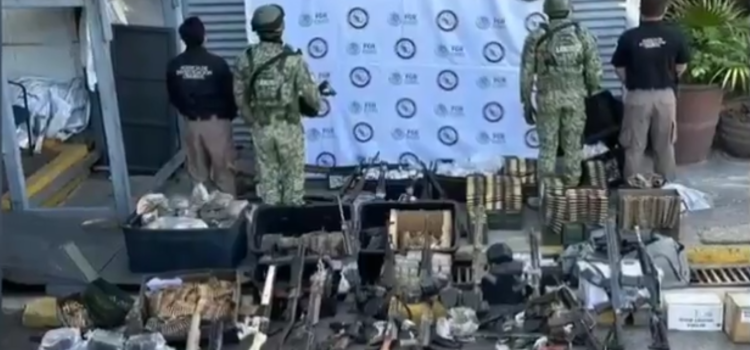 Elementos de la Sedena decomisan armamento y explosivos en Jalisco