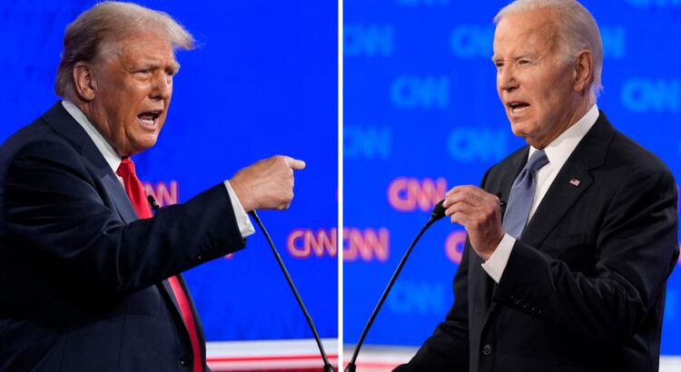 Biden y Trump se enfrentan en un debate feroz