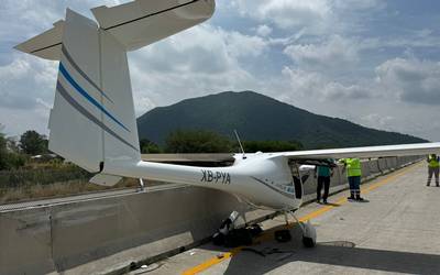 Avioneta aterriza de emergencia en Tala Jalisco