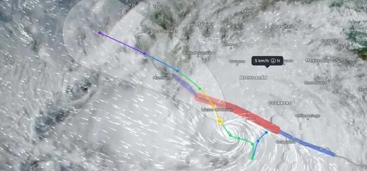 Alerta roja en Michoacán y Colima por tormenta tropical «John»