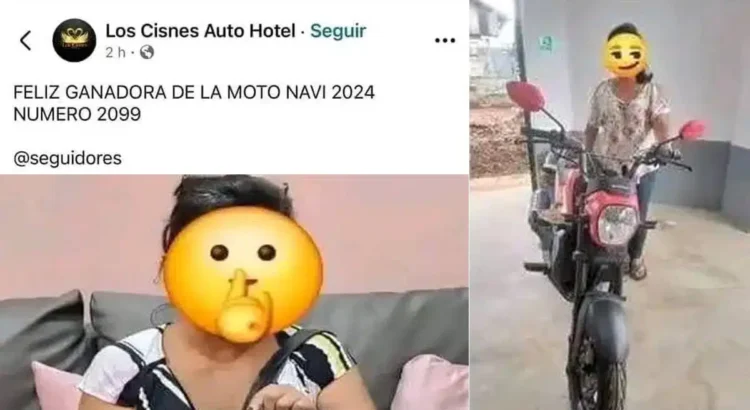 ¿Mala o buena suerte?: damita no pudo explicar cómo ganó rifa para clientes de un autohotel ¿Mala o buena suerte?: damita no pudo explicar cómo ganó rifa para clientes de un autohotel