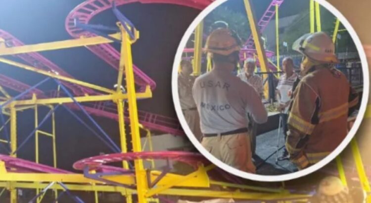 Incidente en Parque de Diversiones de Guadalajara: dos personas atrapadas en juego mecánico