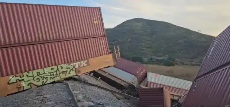 Descarrilamiento de tren en Jalisco causa daños materiales y congestión vehicular