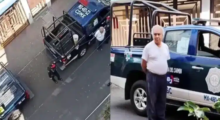 Detuvo la policía a septuagenario por plantar un árbol en la calle Detuvo la policía a septuagenario por plantar un árbol en la calle