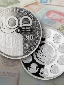 Banco de México lanza moneda de plata y billetes conmemorativos por su centenario