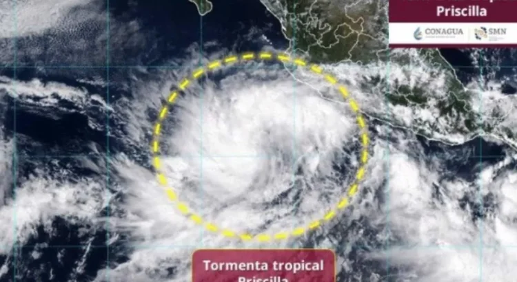 El huracán Priscilla se fortalece frente a las costas de Jalisco: provocará lluvias intensas y oleaje elevado